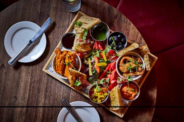 A platter of food from Henry's in Belfast.