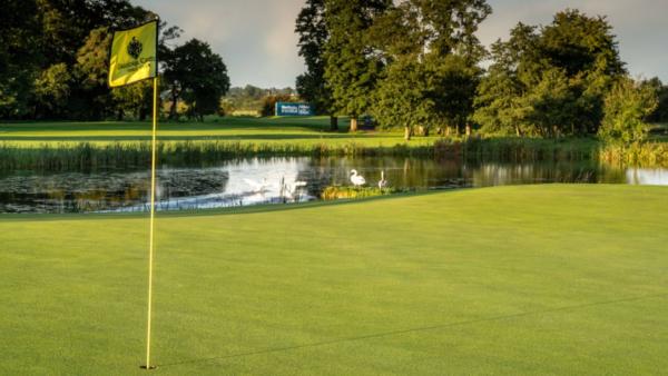 A golf hole at the Galgorm Golf resort.