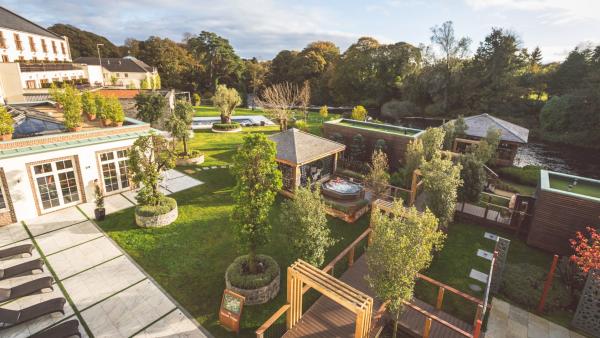 Aerial photo of Galgorm Outdoor Spa