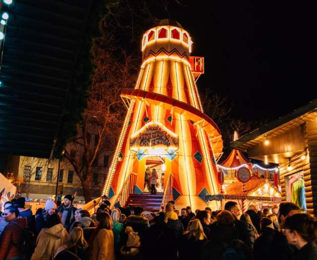 Helter Skelter at the Belfast Christmas Market