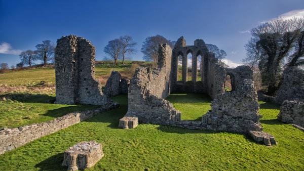 Image of Inch Abbey, one of the filming locations for Game of Thrones.