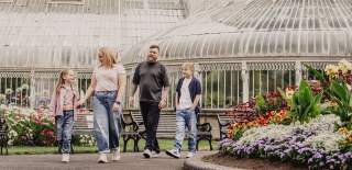 Family at Botanic Gardens