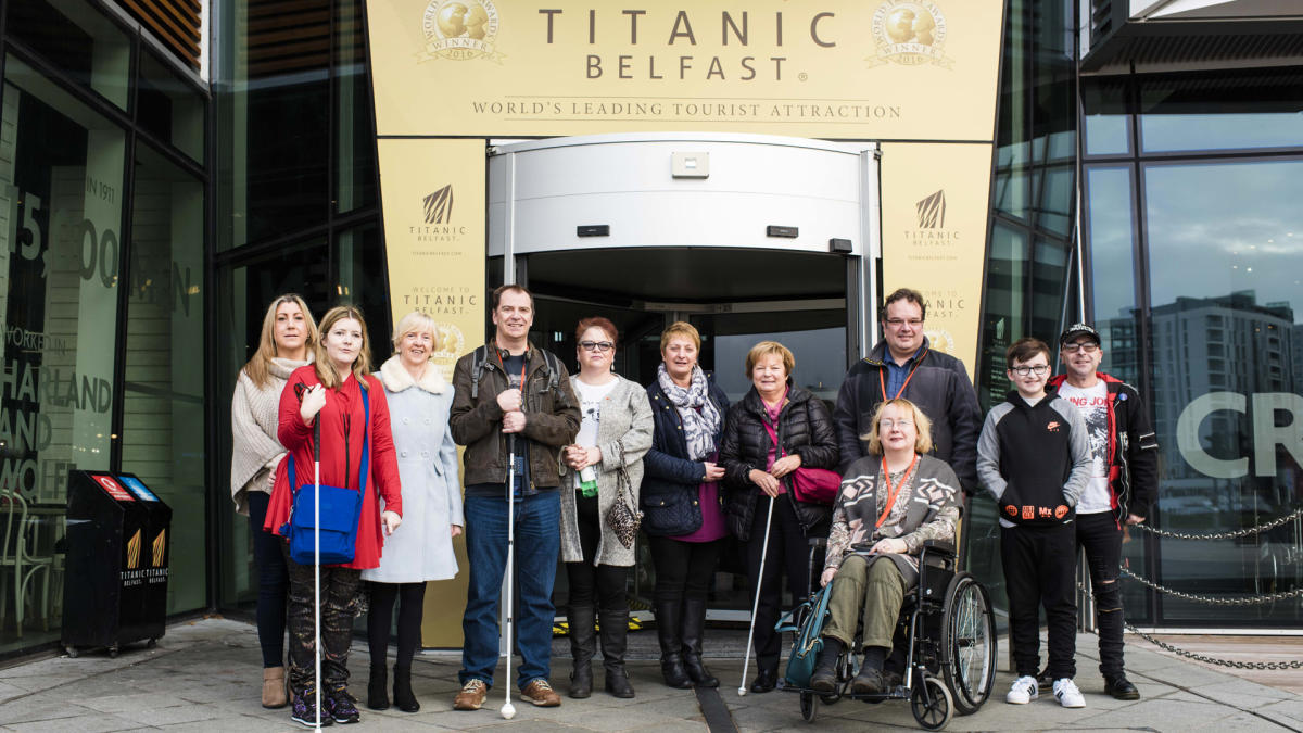 Visitors-using-wheelchairs-while-visiting-Titanic-Belfast