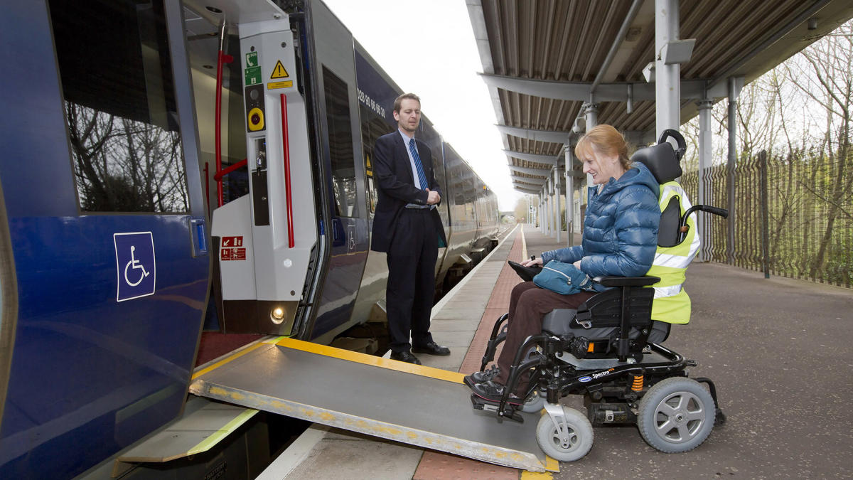 Women-in-wheelchair-using-Translink-train